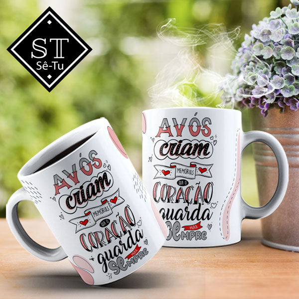 Caneca Avós Criam memórias (R)